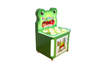 Machine de jeu d'arcade Whack-a-Frog à monnayeur pour enfants, jeu de frappe au marteau à récompense, pour centre de divertissement intérieur