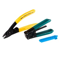 Fiber Optic Cold Junction Kit Toolbox FTTH/FTTB/FTTX Network Fiber Cutter 10km Red Light Power Meter China