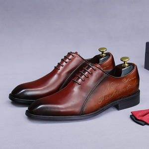 Chaussures Oxford de travail pour hommes Goodyear, nouveau style, en cuir véritable, fabriquées à la main, rétro, décontractées, à lacets, imperméables et respirantes - Product Image 6