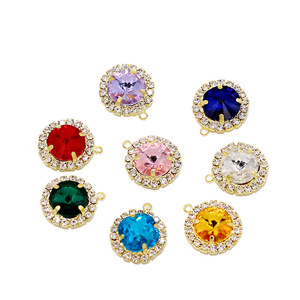 Colgante de cristal con bisel de diamantes de imitación, colgantes solitarios para hacer joyas, materiales artesanales, uso diario unisex - Product Image 5