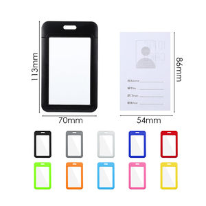 Porta Credenciales Verticales de Plástico Duro de Colores FOSKA para Tarjetas de Identificación de Oficina y Escuela, Tarjetas de Proximidad, Licencias de <span class=keywords><strong>Conducir</strong></span> y Pases - Product Image 2