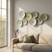 Décoration Murale - Vente Fabricant - Accent Mural pour la Maison 69.85*6.35*45.09CM Gris Blanc Or Métal - Décoration de Luxe pour la Maison