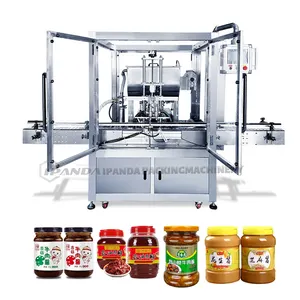 Automatic Small Honey Liquid Filling Machine Hot Chilli Sauce Fruit Jam Thick Tomato Paste Filling Sealing Packaging Machine