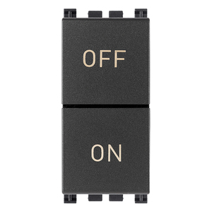 Wall Switch Two Gang 10A On Off <b>Toggle</b> Grey <b>Buttons</b> - Product Image 1