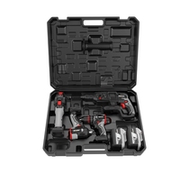 NANWEI Kit d'outils électriques combinés 4 en 1, équipement électrique sans balais, personnalisable OEM, marteaux, perceuse électrique, ensemble de machines