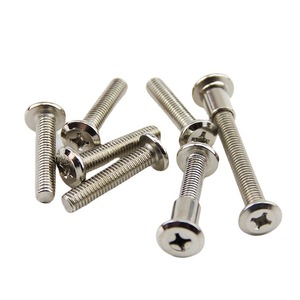 Tornillo para Muebles Jiu Fei Wu Jin M6 M8, Tuerca de Sujeción Hexagonal de Cabeza Plana, Niquelado, Acero al Carbono Grado 4.8, para Madera - Product Image 4