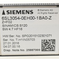 Licencia de Software 6SL3054-0EH00-1BA0-Z 6SL30540EH001BA0Z S120 F02 para PLC