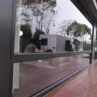 Ventanas de Aluminio con Aislamiento Térmico y Diseño de Soldadura sin Costuras de Alta Gama Personalizadas, con Sensor de Lluvia para Balcón