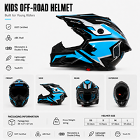 Nouveau casque de motocross intégral pour enfants et jeunes, fermeture rapide ABS, moto tout-terrain MX ATV, toutes saisons, logo personnalisé OEM