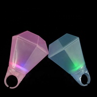 Cincin LED Ring Shot Glass Lampu Berlian Menyala Perhiasan Cincin Gelas Minuman untuk Pesta Bar Ulang Tahun Hadiah Pernikahan