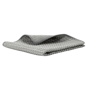 Serviette de nettoyage en microfibre de luxe jacquard grise, épaisse, 40x40 cm, réutilisable, anti-peluches, pour utilisation en salle blanche - Product Image 6