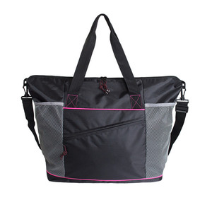 Sac de yoga en maille noir 36-55L, résistant à l'eau, sac de sport et de fitness pour l'extérieur - Product Image 1