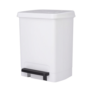 Cestino dei Rifiuti con Pedale 26 L Bianco per Cucina e Bagno - Product Image 2