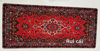 Tapis de souris rouge style persan, articles de bureau, tapis d'ordinateur, tapis de table, texture persane, gadgets de bureau, tapis de jeu XXL 90x40