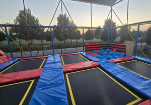 Trampolín de Tamaño Personalizado, Castillo Inflable, Equipo para Parques de Diversiones, Alta Elasticidad, para Adultos y Niños, <span class=keywords><strong>Parque</strong></span> de Saltos Popular - Product Image 3