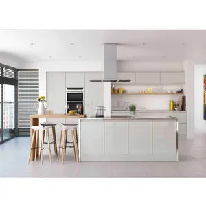 Modern Kitchen Cabinet Design Factory Price Stainless Steel Home Hotel Set Kitchen Storage Furniture