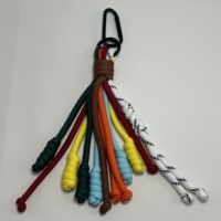 Lanières arc-en-ciel tressées en nylon imprimées à l'écran, écologiques et personnalisées, faites à la main pour femmes, avec crochet pour téléphone portable et porte-clés