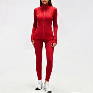Conjunto de Chaqueta de Yoga con Puntos Negros, Última Moda, Secado Rápido, Ajuste Ceñido, para Fitness y Yoga, Disponible en Almacén de EE. UU. - Product Image 6