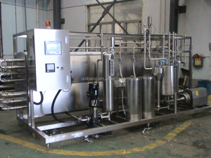 Nhà Máy chế biến sữa 2000L tiệt trùng tiệt trùng cho trái cây compote Dây chuyền sản xuất sữa dạng ống 1000L - Product Image 3