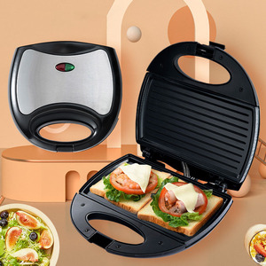 Sandwicheras Eléctricas Desmontables, Mini Parrilla Personalizada 3 en 1, 5 en 1, 7 en 1, Antiadherente, Multifuncional <span class=keywords><strong>para</strong></span> Desayuno, <span class=keywords><strong>4</strong></span> Rebanadas, Comercial - Product Image 4