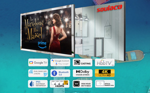 โซลาคา 32 นิ้ว กูเกิล มิเรอร์ แอลอีดี ทีวี 4K สำหรับห้องน้ำ สมาร์ททีวีกันน้ำสำหรับอาบน้ำ 32 นิ้ว GOOGLE TV - Product Image 2