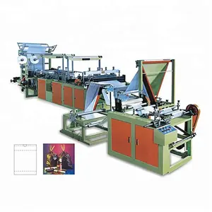 Máquina de fabricación de bolsas de basura Throygh de cinta de control informático automático de alta velocidad