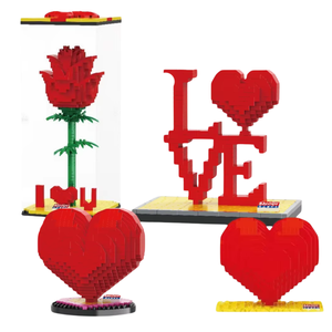 4 Phong Cách Hình Trái Tim Valentine Của Ngày Quà Tặng Cho Phụ Nữ Hoa Khối Đồ Chơi Bộ Lãng Mạn Khối Valentine Của Ngày Quà Tặng Ý Tưởng 2024 - Product Image 1