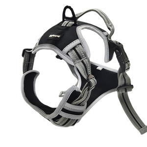 เสื้อกั๊กสุนัขแบบปรับได้ ทนทาน คุณภาพสูง ผ้าอ็อกซ์ฟอร์ดสะท้อนแสง สำหรับกิจกรรมกลางแจ้ง พร้อมสายรัดแบบนุ่ม  รับออกแบบโลโก้แบรนด์ตามสั่ง - Product Image 5