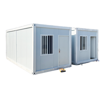 Maisonnette préfabriquée à 2 étages, petite, détachable, à prix abordable, prête à l'emploi, mini appartement modulaire de luxe avec chambre, structure en acier