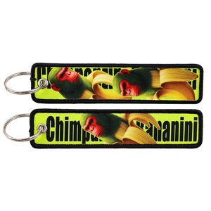 3 Styles Logo personnalisé Cartoon Tung Tung Tung Sahur <span class=keywords><strong>Doudou</strong></span> Brainrot Shark tissé brodé Porte-clés moto Jet Tag Porte-clés - Product Image 2