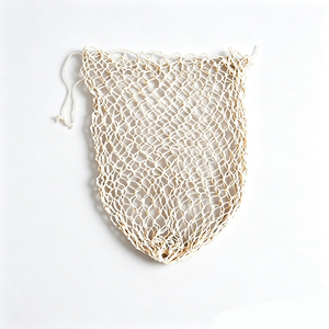 Grand sac en filet <span class=keywords><strong>pour</strong></span> Zongzi, sac en filet en pur coton, sac tissé fait main avec cordon de serrage réglable, multifonctionnel <span class=keywords><strong>pour</strong></span> la maison, emballage de Zongzi - Product Image 5