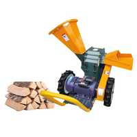Broyeur de bois et de paille multifonctionnel de type 300, 500 kg/h, déchiqueteuse de petites branches domestique, machine agricole de broyage du bois