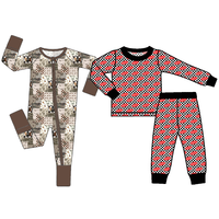 Klaar om te verzenden Zachte Bamboe Tweezijdige Rits Eco-vriendelijke Unisex Kinder Slaapkleertjes Baby Kleding Set Groothandel Blind Mystery Box Bulk