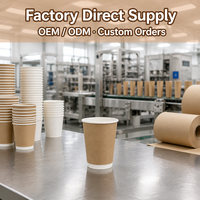 Gobelets en carton à emporter de 8oz, 12oz, 16oz, et gobelets à café à paroi simple de 8oz, 9oz, 12oz avec couvercle – Vente en gros