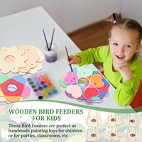 Kit de bricolage écologique pour mangeoire à oiseaux en bois - Activités créatives et jouet d'extérieur pour Thanksgiving, la Saint-Valentin, la fête des Pères et les cadeaux de fête
