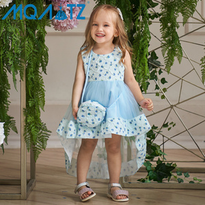 MQATZ <strong>Baby</strong> Girls Party Birthday 2 Years Girls Dresses Kids <strong>Clothes</strong> Wholesale Comfortable Kids Wear With Bag - Product Image 1