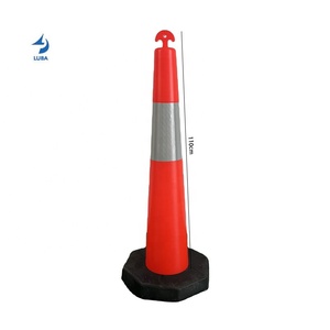 Hot Sale Reflective PE <strong>Plastic</strong> <strong>Traffic</strong> Delineator Post Road Safety Cone Parking Guide Marker <strong>Traffic</strong> Warning Product - Product Image 1