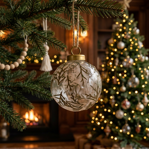 Adorno Navideño Colgante de Cristal Metálico Ecológico de Alta Calidad, Estilo Vintage, Transparente, para Decoración Festiva - Product Image 2