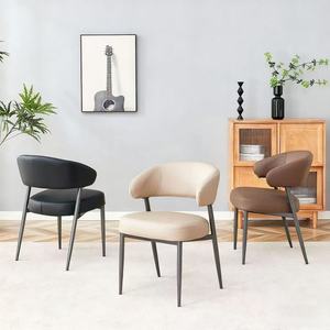 Chaise de salle à manger rembourrée de luxe, chaise à dossier moderne pour la maison, le restaurant et l'hôtel - Product Image 3