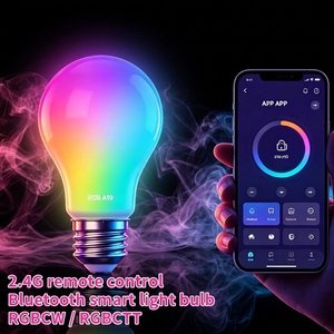 Ampoule LED Dimmable RGBCW AC110V E26 avec télécommande 2.4G et application mobile Tuya pour le contrôle Ra80 CCTRGB - Product Image 2