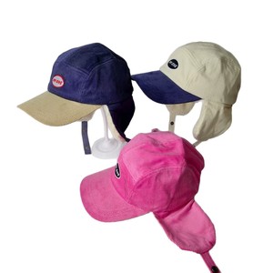 Baseball Cap Corduroy Ear Flaps Winter <b>Warm</b> Unisex Duckbill Design Navy Blue Pink White - Product Image 4