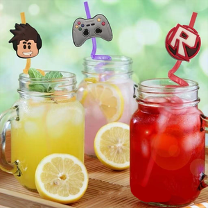Pajitas Reutilizables de Colores RobLoxes para Fiestas, Pajitas de Plástico con Diseño de Robot, Artículos para Fiestas de Niños, Decoración para Fiestas de Cumpleaños con Dibujos Animados, Regalo - Product Image 4