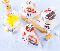 Fourniture directe par l'usine à bon prix Boîte à dessert jetable à emporter de qualité alimentaire Boîtes à gâteau mousse anti-buée de qualité alimentaire