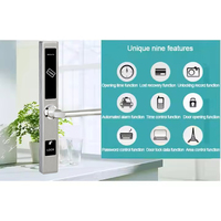 Cerraduras Inteligentes para Hoteles de Acero Inoxidable 304, Software de Gestión Hotelera, Llave para Puertas Corredizas de Aluminio y Vidrio, Fácil Instalación