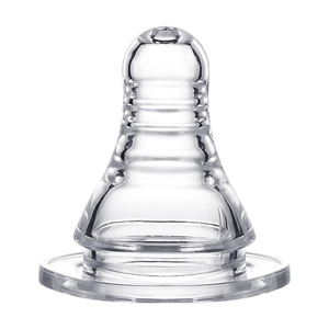 Bouteille de lait en silicone à col large de 5.0cm avec tétine sans BPA anti-étouffement et prévention des coliques pour 0-12 mois - Product Image 6