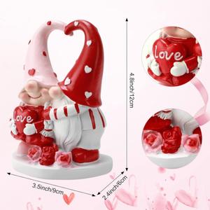 Gnomi di San Valentino Dipinti a Mano, Statuette Decorative per Casa, Ornamenti da Tavolo, Dolci Regali di San Valentino per Lei - Product Image 4