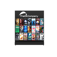 Librairie moderne Présentoir pour cartes de vœux Présentoir de comptoir en métal en gros Porte-cartes cadeaux Présentoir de table pour cartes de vœux