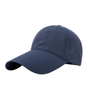 Unisex Mesh Baseball Cap Quick-Drying Breathable Sun Protection Outdoor Hat Solid Color Nylon Foldable - Product Image 1
