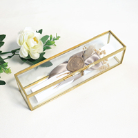 Invitation unique en forme de parchemin 2026 avec boîte en verre, sceau de cire, fleurs séchées et de magnifiques nœuds pour mariage/invitation de fête