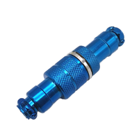 Adaptateur GX16 de longueur personnalisée 16 mm, connecteur aviation mâle-femelle 4P, prise métallique blanche brillante, étanche, adaptateur d'alimentation BNC 5A